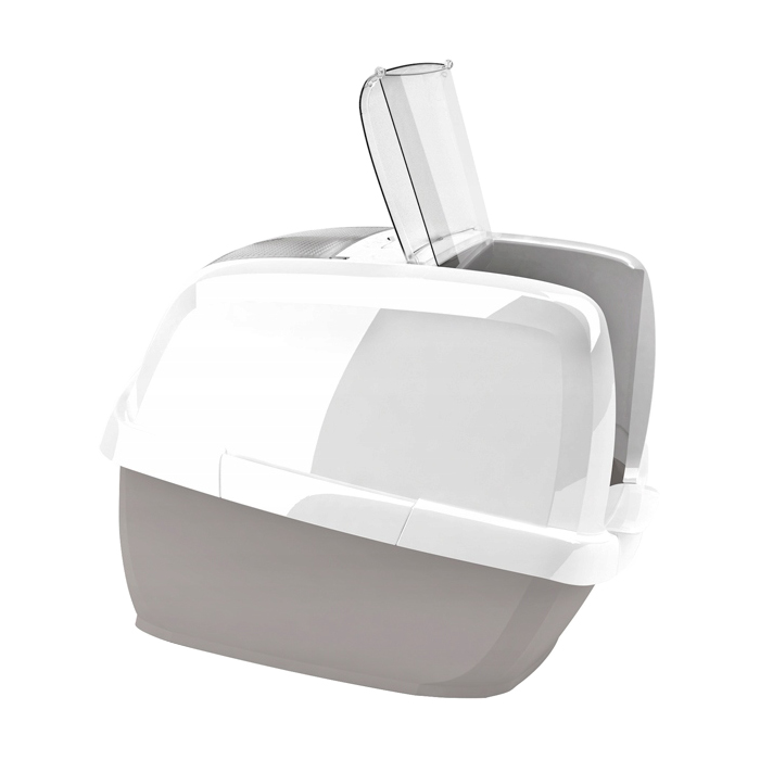 ПР0048606 Туалет для кошек Maddy закрытый, бежево-серый 62х49,5х47,5см IMAC 