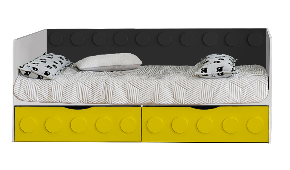 Подростковый диван-кровать с 2 ящиками "Бэтмен" МАНДАРИН ЛЕГОЛЕНД 178723 Серый Santreyd  - Вид №2