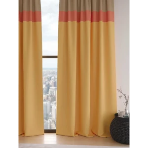 91799816 Комплект штор 2 шт на ленте Comfy Way Базовая Коллекция CW906209 150x240 см блэкаут цвет оранжевый STLM-1028733