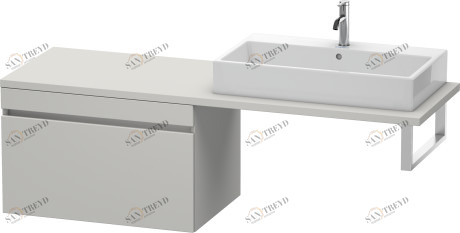 DS533400707 DuraStyle Шкафчик для консоли Бетонно-серый матовый декор Duravit