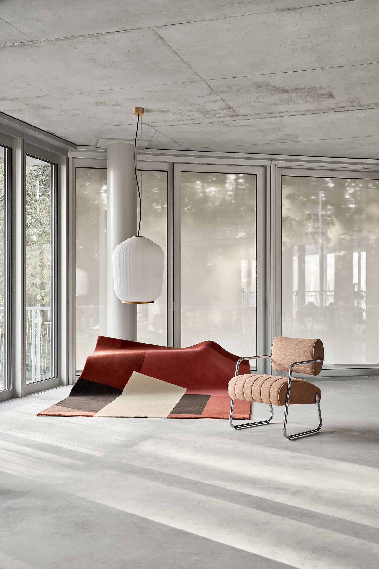 Прямоугольный шерстяной ковер с геометрическим рисунком Classicon CASSIS ARCH-00029484 - Вид №3