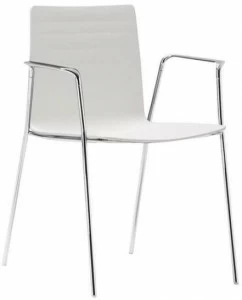 Andreu World Стул из полимера штабелируемый с подлокотниками Flex high back So1610