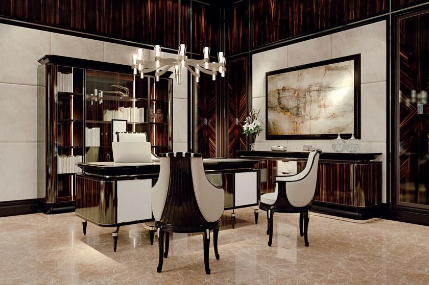 Bellotti Ezio Комод из черного дерева с распашными дверцами и ящиками The majestic 2016-55 - Вид №1