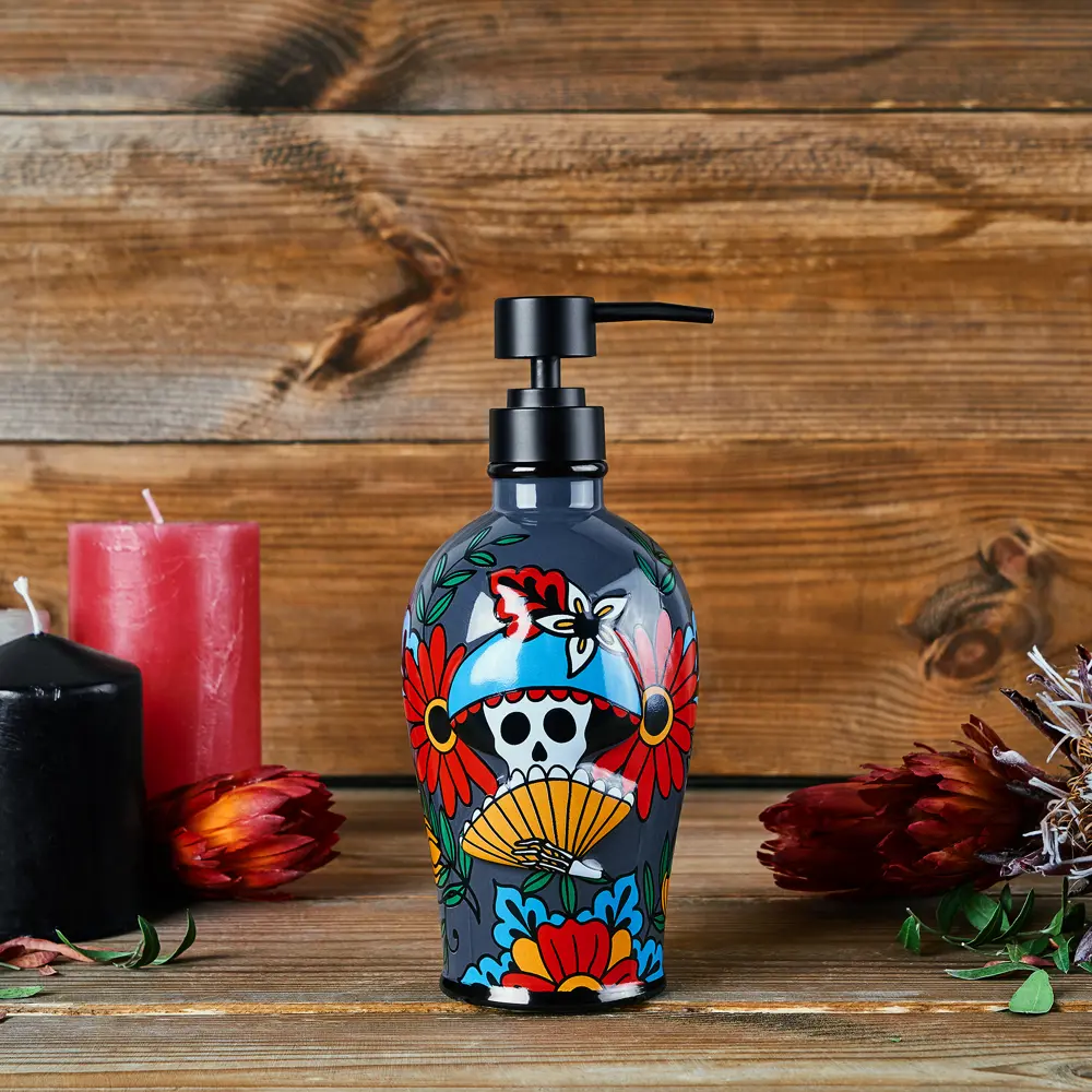 Дозатор для жидкого мыла Moroshka Los Muertos цвет серый STLM-2162951 - Вид №6