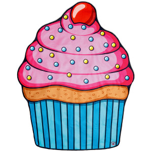 BMBTCC Покрывало пляжное , cupcake BigMouth