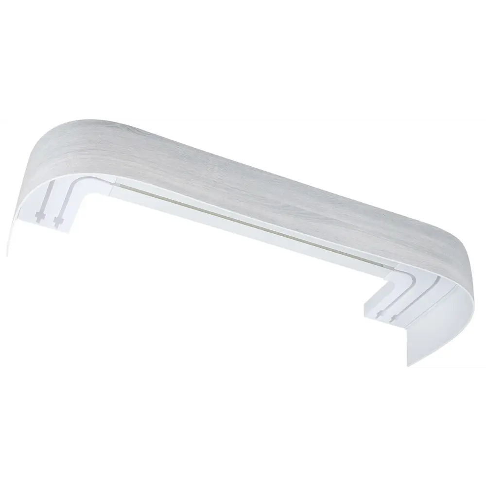 Карниз двухрядный составной Галант 300 пластик цвет дуб перламутр DOMLEGRAND STLM-2072012