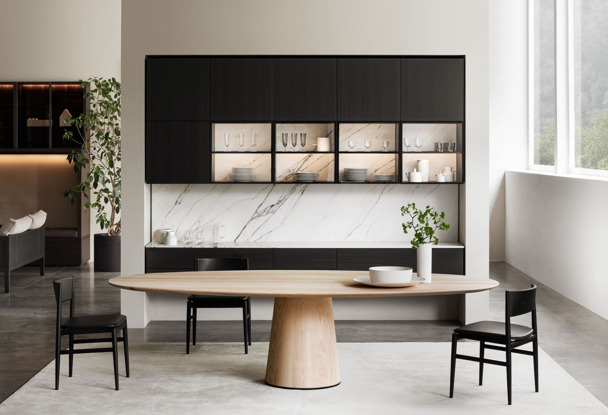 Овальный стол из ясеня Porro MATERIC ARCH-00118445 - Вид №6