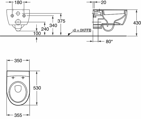 357500809 Подвесной унитаз настенный Белый IFO  Швеция  - Вид №5