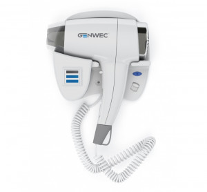 GW02 08 01 00 Genwec Фен ионный "BISE" белый 1800W