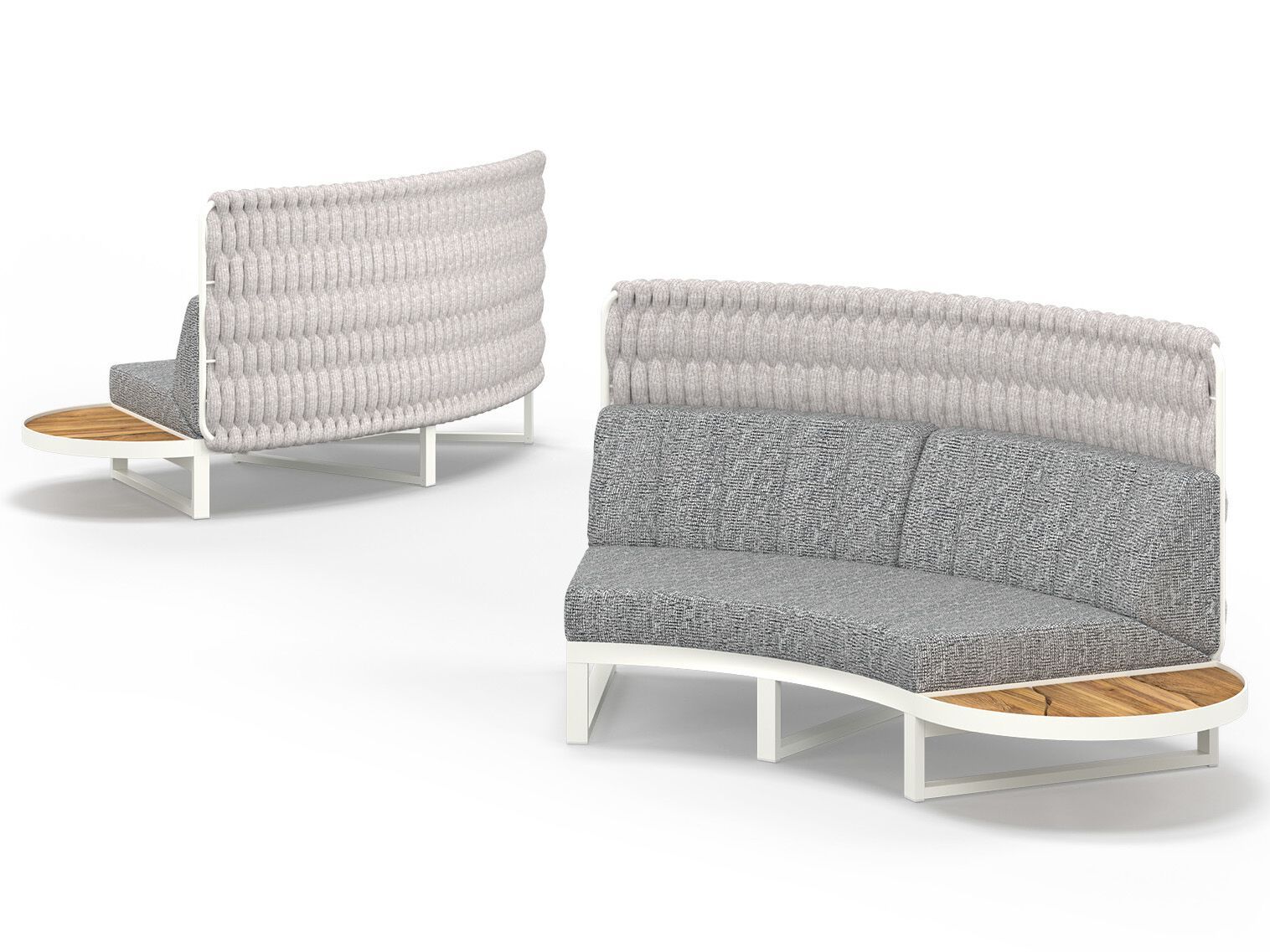 Модульный изогнутый садовый диван из ткани MAMAGREEN Munia ARCH-00036922 - Вид №9