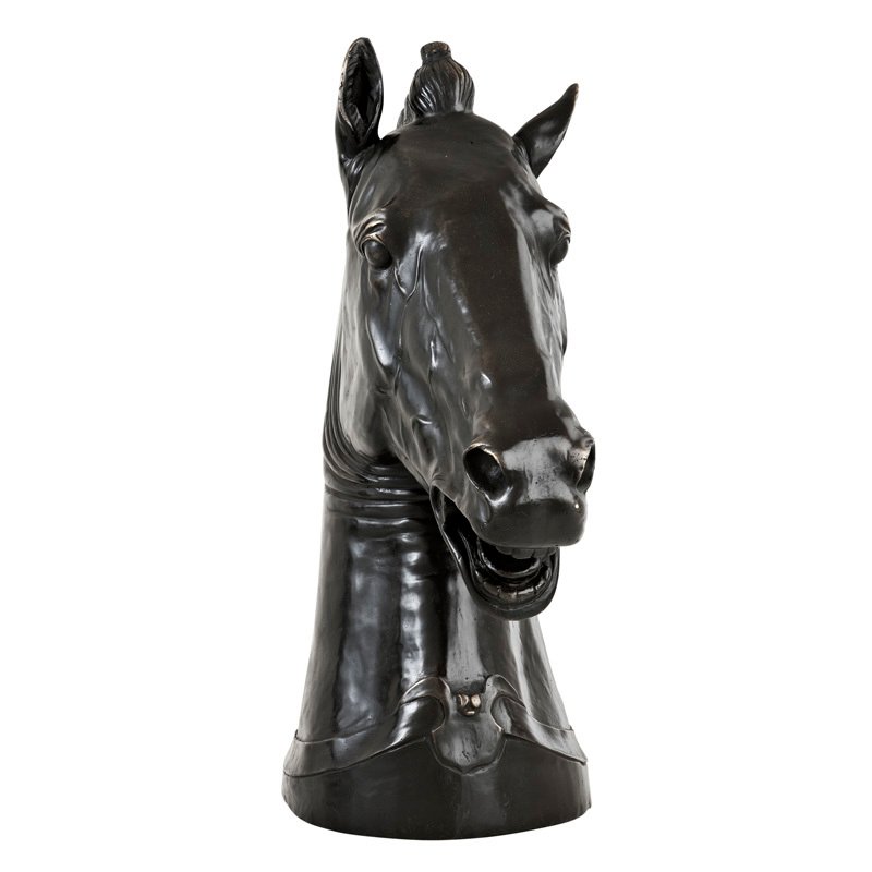 Статуэтка декоративная 52х45 см бронзовая Horse Head Medici Riccardi EICHHOLTZ ЛОШАДЬ, ЖИВОТНЫЕ 062743 Бронза;черный  - Вид №5