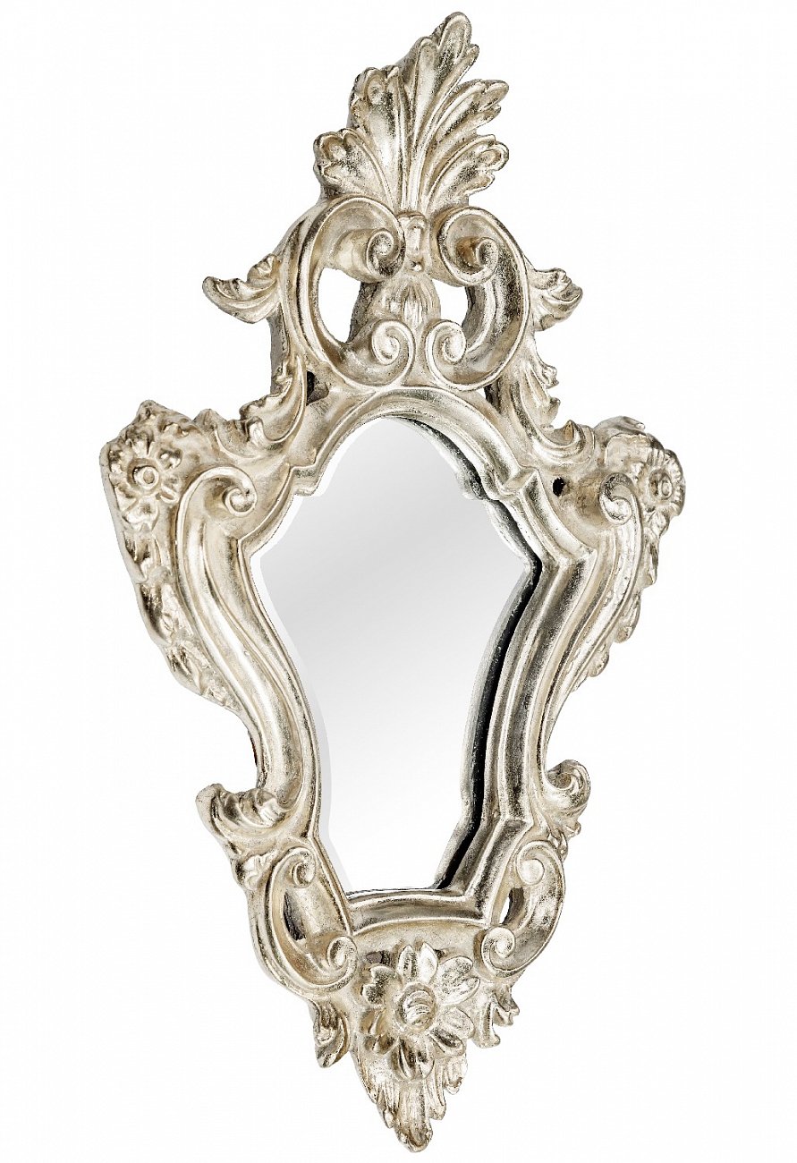 Зеркало настенное влагостойкое античное серебро Viola Silver ART-ZERKALO ДИЗАЙНЕРСКИЕ, ЗЕРКАЛЬНАЯ 00-3948352 Зеркальный;серебро  - Вид №1