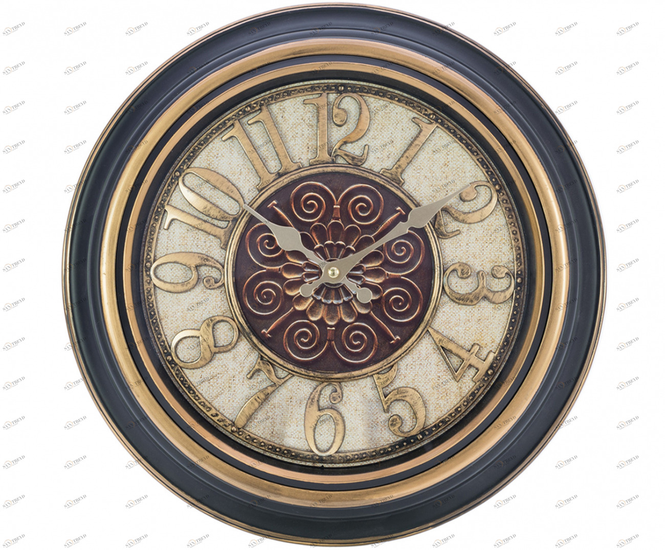 Часы настенные Abelarda коричневого цвета TO4ROOMS  212922 Коричневый 