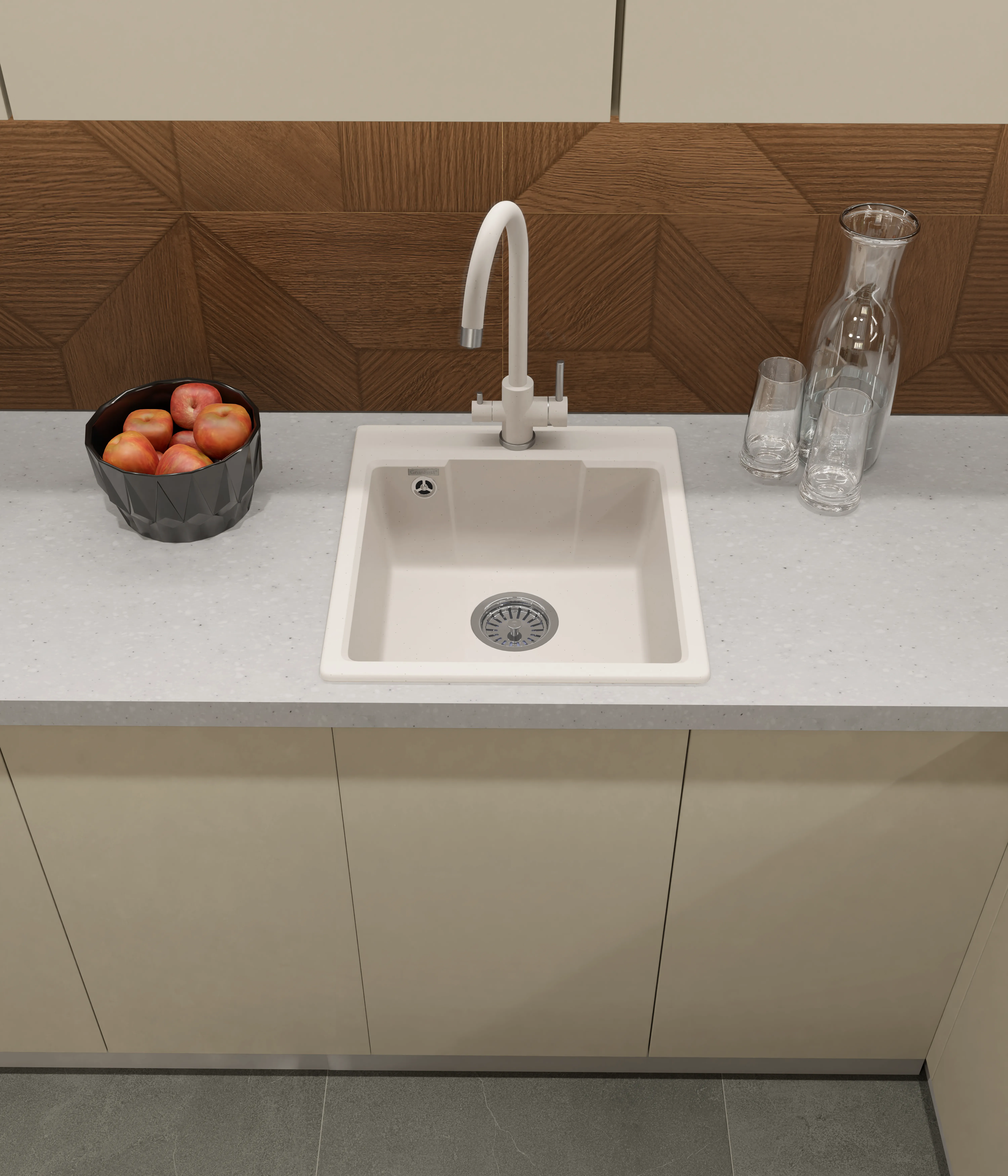 Кухонная мойка Кварц URBAN S363 GranFest 644-S363 - Вид №1