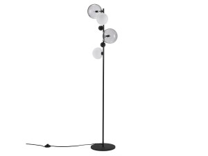 Светодиодная напольная лампа из стали и стекла