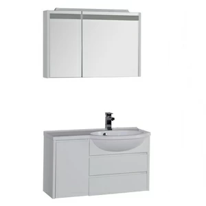 Комплект мебели Aquanet Лайн 90 R белый