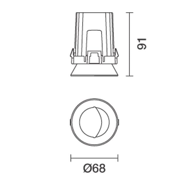 Wall washer rotondo iGuzzini Лазерная ARCH-00021231 - Вид №2