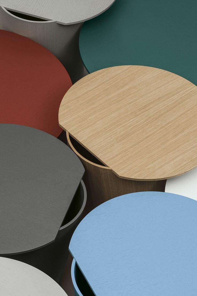 Crassevig Круглый журнальный столик из фанеры Bias sun-id-1383756 - Вид №8