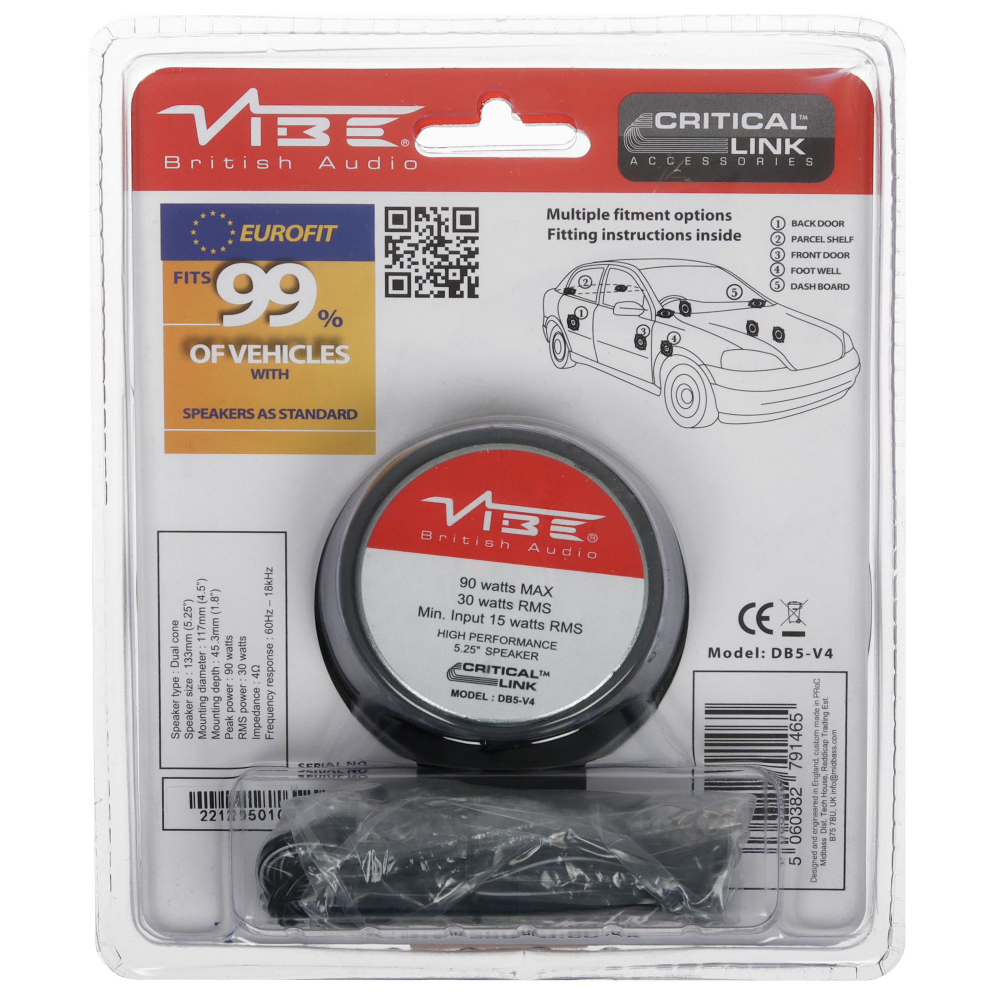 4777018 Коаксиальная акустическая система Vibe DB5-V4 STDN-0080590 - Вид №5