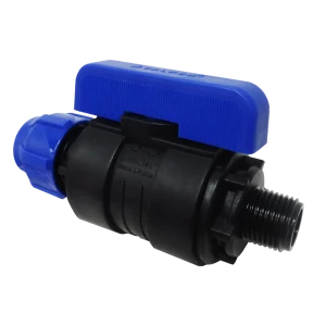 Кран шаровой прямой Valfex DN16 PN16 1/2"x20 НР полипропилен ручка бабочка 83742595 STLM-2001721
