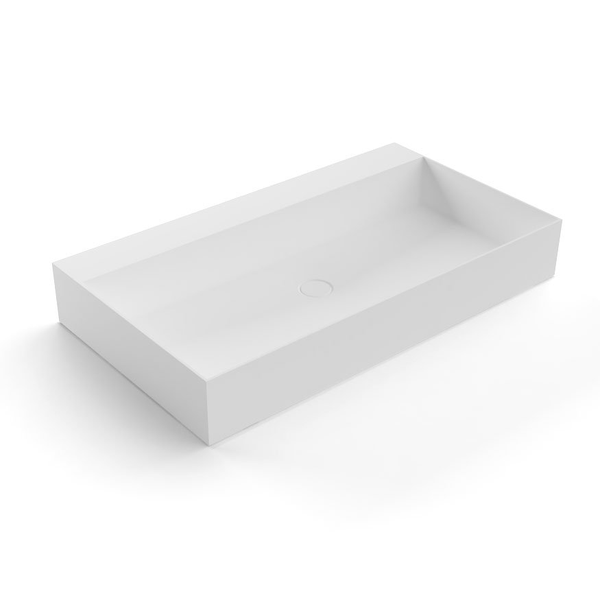 Gestomood Подвесная раковина настенная прямоугольная Antoniolupi  белая  - Вид №16