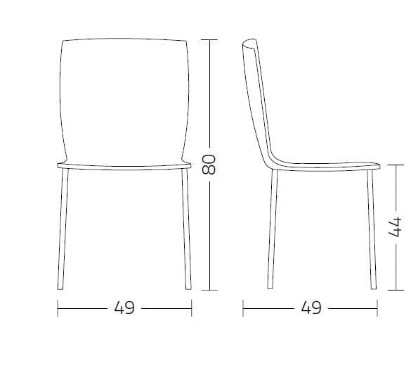 Стул из полипропилена In Stock Colico ARCH-00089647 - Вид №2
