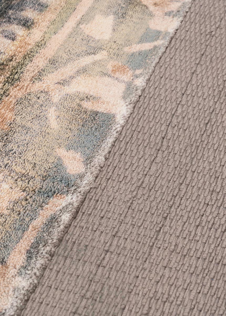 Ковер прямоугольный серо-зеленый 300х200 см Blush Elmwood CARPETDECOR ДИЗАЙНЕРСКИЕ, HANDMADE 00-3893135 Зеленый;серый  - Вид №3