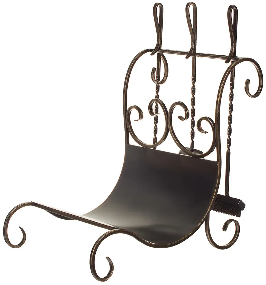 GRATAR Каминный набор с дровницей - элегантный аксессуар для домашнего очага 13349121