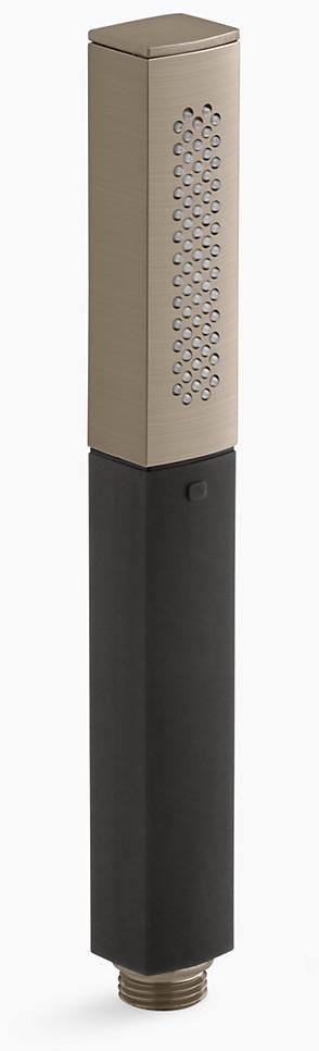 KOHLER Shift Square 2,5 галлона в минуту Многофункциональный ручной душ с черной ручкой K-14788-BV 