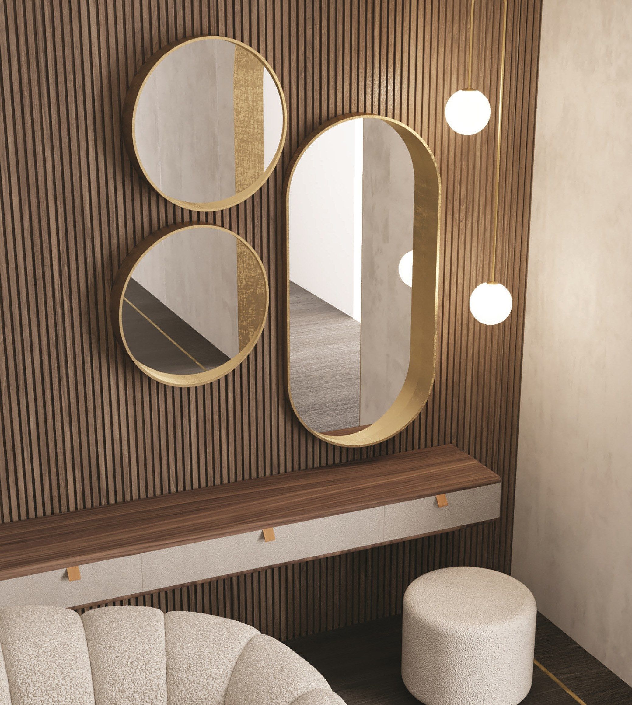 Настенное зеркало с круглой рамой CASA +39 ENCORE Италия ARCH-00098793 - Вид №2