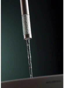 MINA Излив для умывальника на потолке из нержавеющей стали и стекла Revitrum 12534