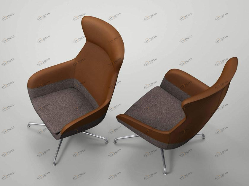 Brunner Кресло тканевое на 4-х спицах с подлокотниками с высокой спинкой Crona sun-id-1470163