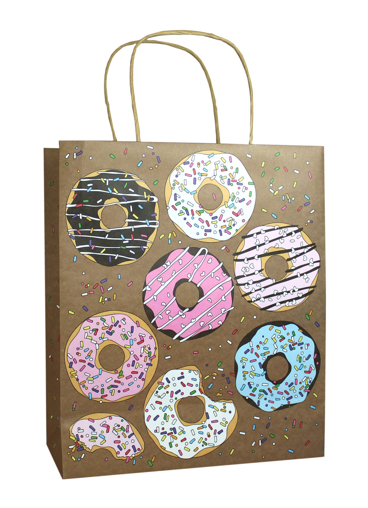 485863 Пакет подарочный "Пончики", 26 х 22 х 10 см Santreyd 