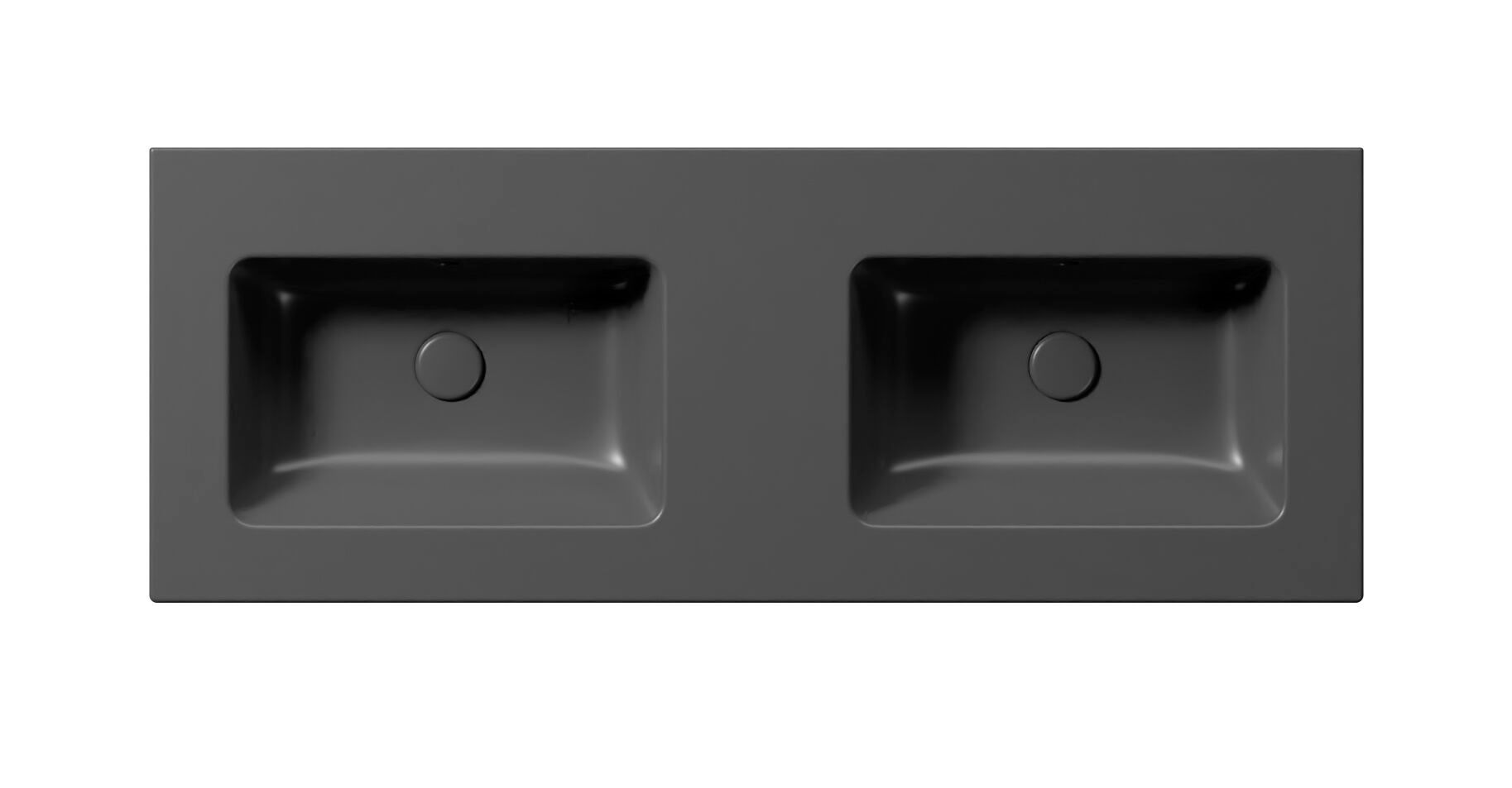 Керамическая прямоугольная двойная раковина с держателем для полотенец GSI ceramica чистый ARCH-00150589 - Вид №7