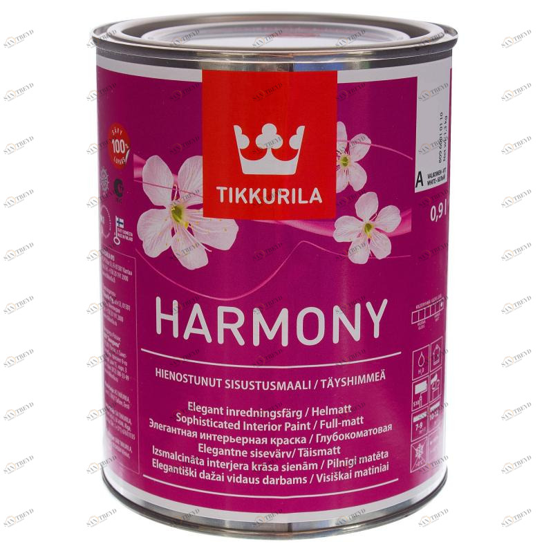 Краска Tikkurila Harmony / Тиккурила Гармония интерьерная 0,9л Santreyd 5595