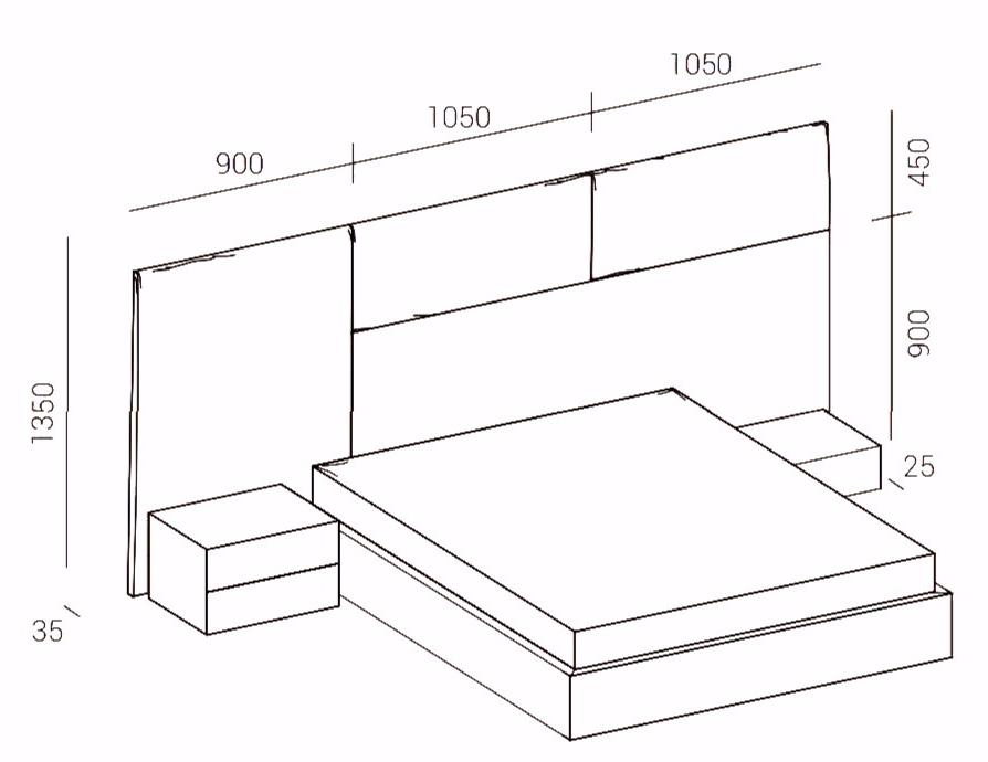 Dall'Agnese Обитое тканью изголовье кровати sun-id-1463161 - Вид №11