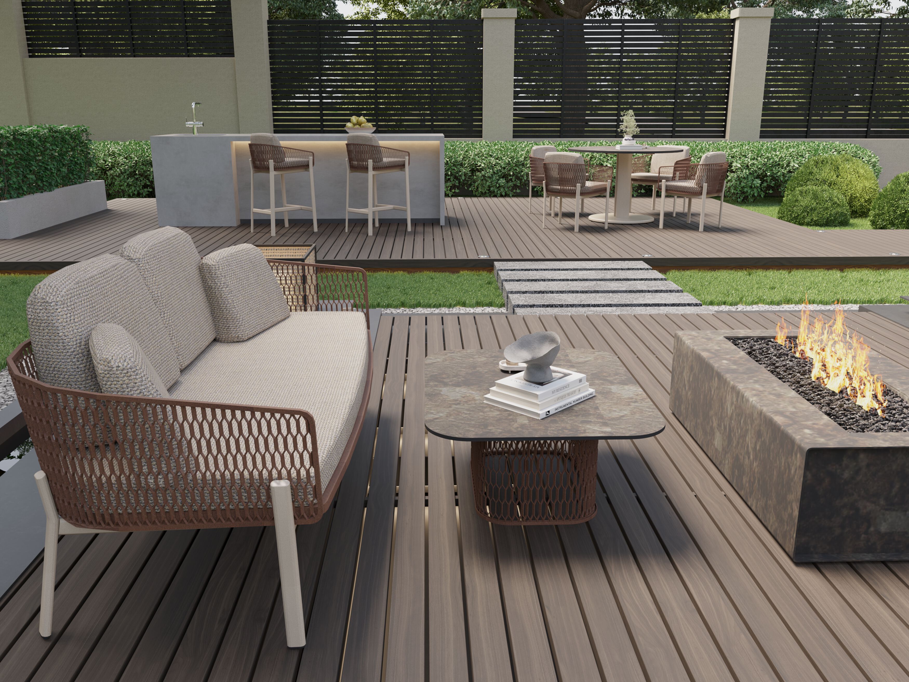 Алюминиевый стул с порошковым покрытием с подлокотниками 10Deka Isla ARCH-00097677 - Вид №6