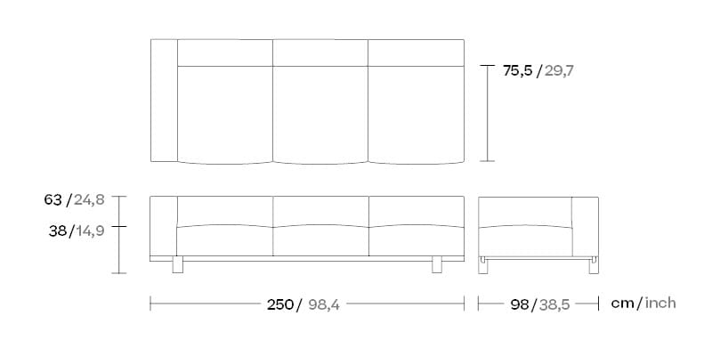 Угловой диван из ткани Kettal Molo ARCH-00109581 - Вид №6
