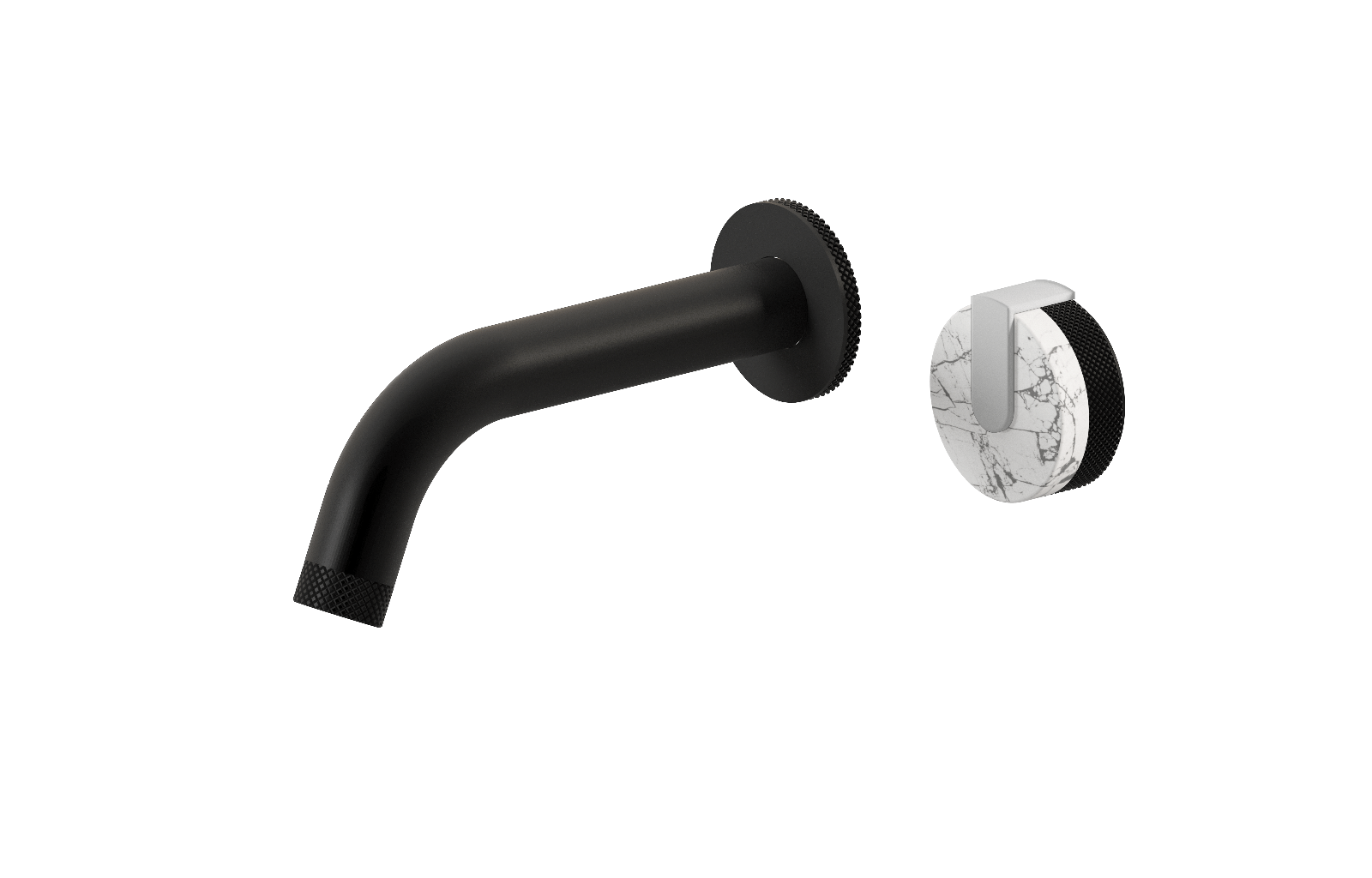 E-11535-R2MW-L1WT-MBK Настенный прогрессивный смеситель скрытого монтажа для раковины GRAFF MOD+