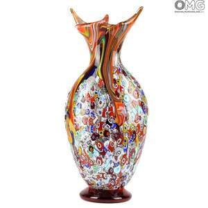 597 ORIGINALMURANOGLASS Ваза из дутого муранского стекла "Чайка" - OMG 14 см