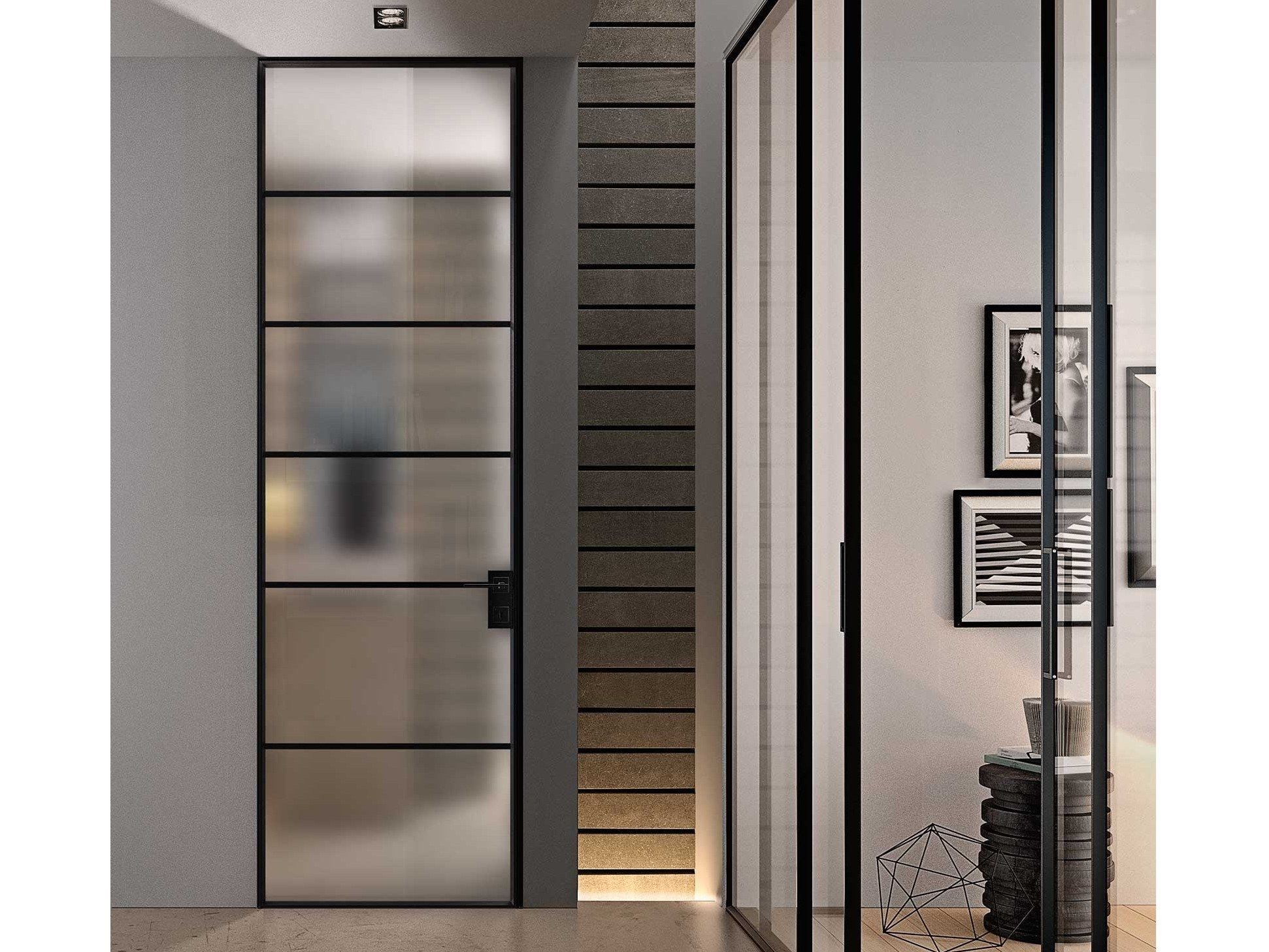 Стеклянная дверь промышленного стиля GIDEA G-Like ARCH-00045614 - Вид №2