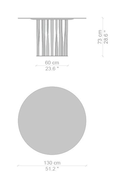 Стол с алюминиевым основанием CASSINA BOBOLI ARCH-00150248 - Вид №4
