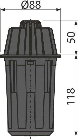 Гидрозатвор для дренажных каналов ALCAPLAST AVZP007 - Вид №1
