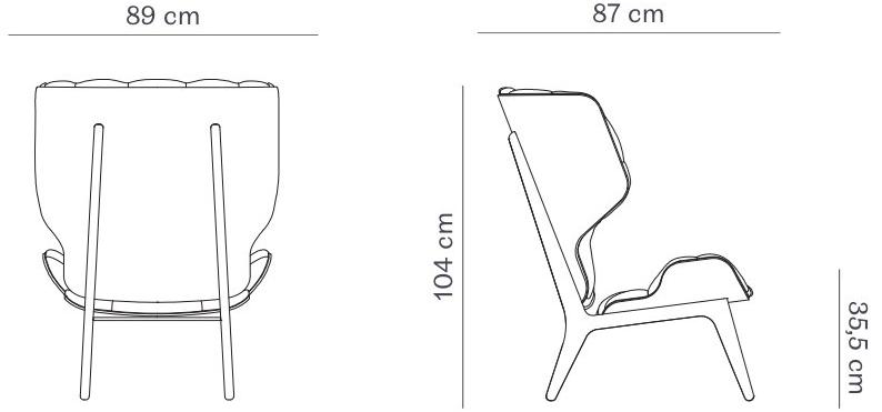 NORR11 Кресло из ткани с высокой спинкой Mammoth sun-id-1463262 - Вид №5