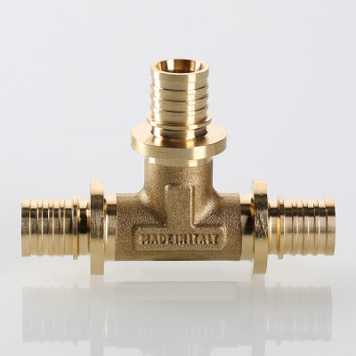 VTm.431.BG.201620 Фитинг аксиальный универсальный – тройник надвижной Valtec 20 (2,8) мм х 16 (2,2) мм х 20 (2,8) мм  - Вид №4