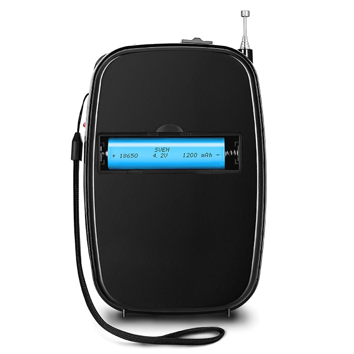 SV-017118 Ас srp-445, черный (3 вт, fm/am, usb, microsd, встроенный аккумулятор) Sven Santreyd  - Вид №3