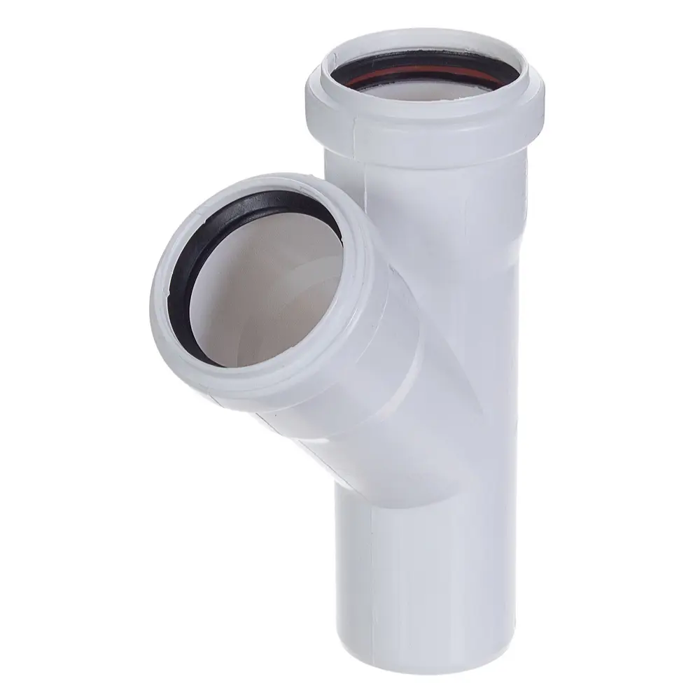 Тройник канализационный EQUATION 50x50/45° с шумопоглощением 81952609 STLM-0014887