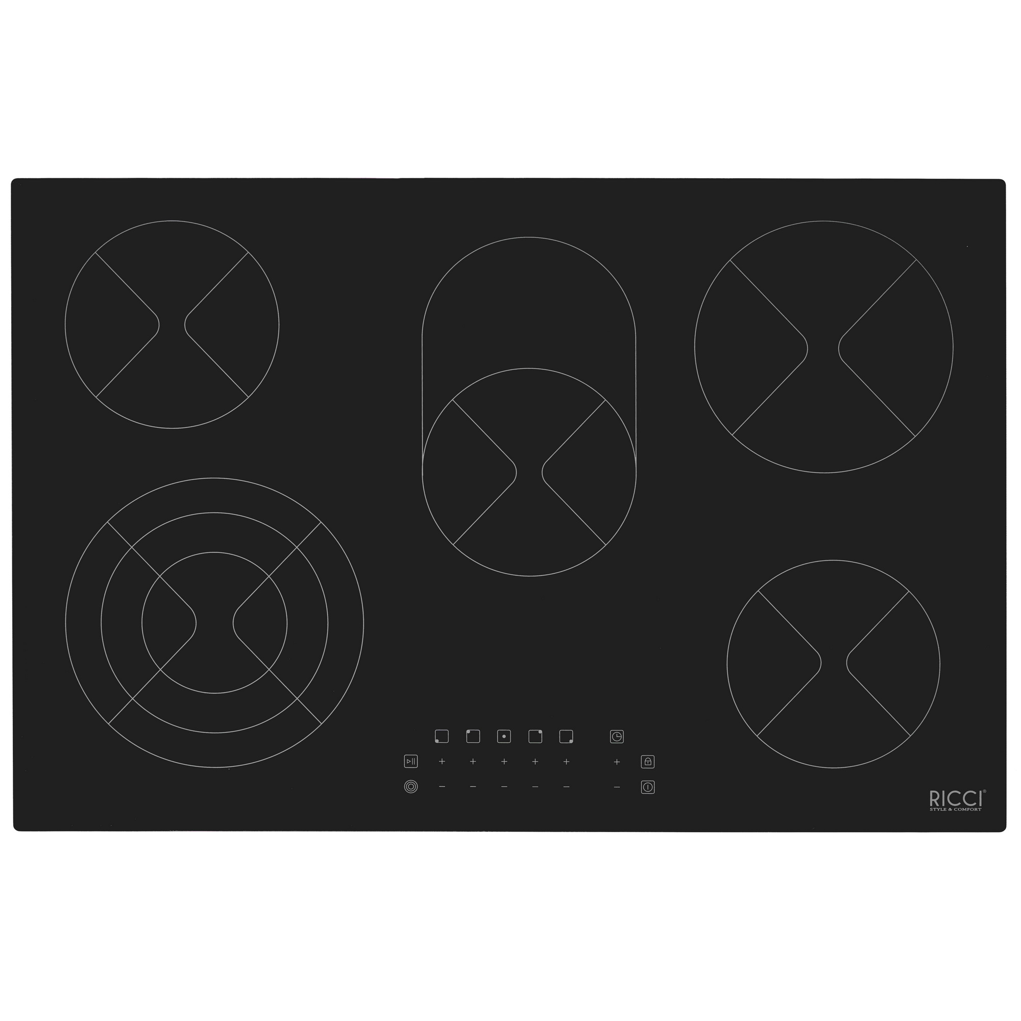 8164714 Электрическая варочная поверхность Ricci DTL-D58504B STDN-0047016
