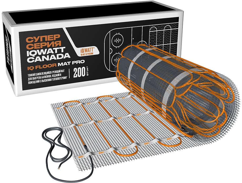 90938370 Нагревательный мат для теплого пола IQ Floor Mat Pro 3.5 м² 700 Вт STLM-0424699 IQWATT