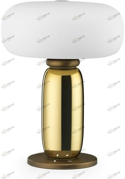 GHIDINI1961 Настольная лампа из латуни и сатинированного стекла sun-id-1410761